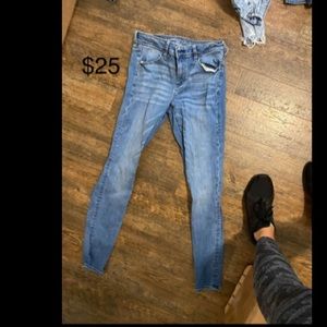 12 xlong American eagle skinny jeans